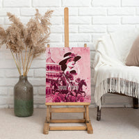 Personalized Kentucky Ladies Canvas Wall Art The Run For The Roses Derby - Pink Out LT9 - Wonder Print Shop