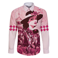 Personalized Kentucky Ladies Family Matching Puletasi and Hawaiian Shirt The Run For The Roses Derby - Pink Out - Wonder Print Shop