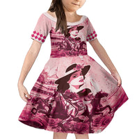 Personalized Kentucky Ladies Family Matching Short Sleeve Bodycon Dress and Hawaiian Shirt The Run For The Roses Derby - Pink Out - Wonder Print Shop