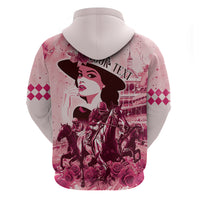 Personalized Kentucky Ladies Hoodie The Run For The Roses Derby - Pink Out - Wonder Print Shop