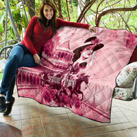 Personalized Kentucky Ladies Quilt The Run For The Roses Derby - Pink Out - Wonder Print Shop