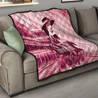 Personalized Kentucky Ladies Quilt The Run For The Roses Derby - Pink Out - Wonder Print Shop