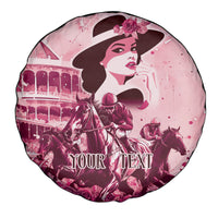 Personalized Kentucky Ladies Spare Tire Cover The Run For The Roses Derby - Pink Out - Wonder Print Shop