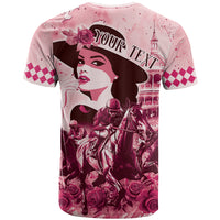 Personalized Kentucky Ladies T Shirt The Run For The Roses Derby - Pink Out - Wonder Print Shop