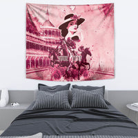 Personalized Kentucky Ladies Tapestry The Run For The Roses Derby - Pink Out - Wonder Print Shop