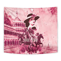 Personalized Kentucky Ladies Tapestry The Run For The Roses Derby - Pink Out - Wonder Print Shop
