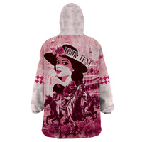 Personalized Kentucky Ladies Wearable Blanket Hoodie The Run For The Roses Derby - Pink Out - Wonder Print Shop