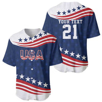 United States Pacific Rugby Custom Baseball Jersey USA Classic Sporty Pattern