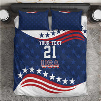 United States Pacific Rugby Custom Bedding Set USA Classic Sporty Pattern