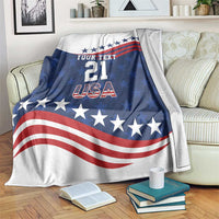 United States Pacific Rugby Custom Blanket USA Classic Sporty Pattern