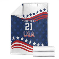United States Pacific Rugby Custom Blanket USA Classic Sporty Pattern