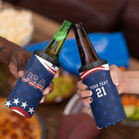 United States Pacific Rugby Custom 4 in 1 Can Cooler Tumbler USA Classic Sporty Pattern