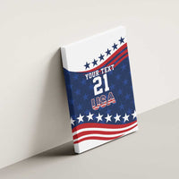 United States Pacific Rugby Custom Canvas Wall Art USA Classic Sporty Pattern
