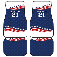 United States Pacific Rugby Custom Car Mats USA Classic Sporty Pattern