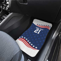 United States Pacific Rugby Custom Car Mats USA Classic Sporty Pattern