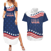 United States Pacific Rugby Custom Couples Matching Summer Maxi Dress and Hawaiian Shirt USA Classic Sporty Pattern