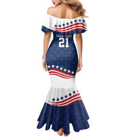 United States Pacific Rugby Custom Family Matching Mermaid Dress and Hawaiian Shirt USA Classic Sporty Pattern