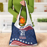 United States Pacific Rugby Custom Grocery Bag USA Classic Sporty Pattern