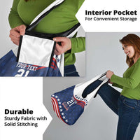 United States Pacific Rugby Custom Grocery Bag USA Classic Sporty Pattern