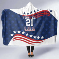 United States Pacific Rugby Custom Hooded Blanket USA Classic Sporty Pattern
