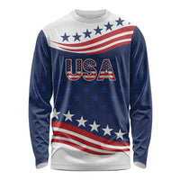 United States Pacific Rugby Custom Long Sleeve Shirt USA Classic Sporty Pattern