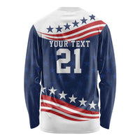 United States Pacific Rugby Custom Long Sleeve Shirt USA Classic Sporty Pattern