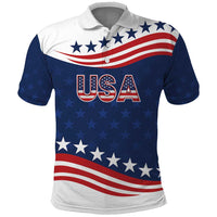 United States Pacific Rugby Custom Polo Shirt USA Classic Sporty Pattern
