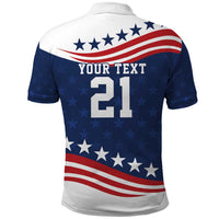 United States Pacific Rugby Custom Polo Shirt USA Classic Sporty Pattern