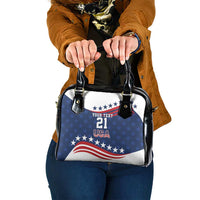 United States Pacific Rugby Custom Shoulder Handbag USA Classic Sporty Pattern