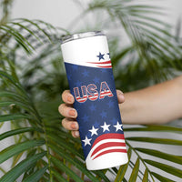United States Pacific Rugby Custom Skinny Tumbler USA Classic Sporty Pattern