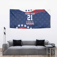 United States Pacific Rugby Custom Tapestry USA Classic Sporty Pattern