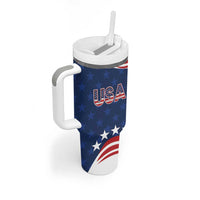 United States Pacific Rugby Custom Tumbler With Handle USA Classic Sporty Pattern