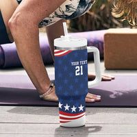 United States Pacific Rugby Custom Tumbler With Handle USA Classic Sporty Pattern