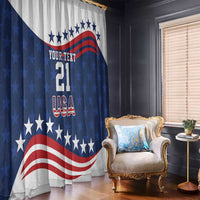 United States Pacific Rugby Custom Window Curtain USA Classic Sporty Pattern