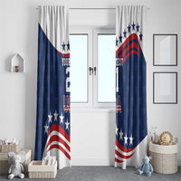 United States Pacific Rugby Custom Window Curtain USA Classic Sporty Pattern