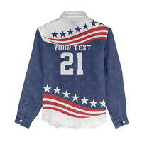 United States Pacific Rugby Custom Women Casual Shirt USA Classic Sporty Pattern