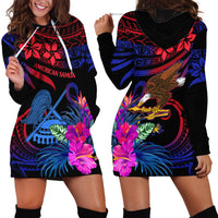 American Samoa Hoodie Dress Manu'a Cession Day Polynesian Tribal - Wonder Print Shop