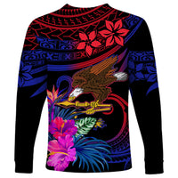American Samoa Long Sleeve Shirt Manu'a Cession Day Polynesian Tribal - Wonder Print Shop