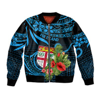 Fiji Islands Bomber Jacket With Polynesian Tribal Happy National Day LT9 - Wonder Print Shop
