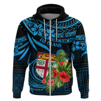Fiji Islands Hoodie With Polynesian Tribal Happy National Day - Wonder Print Shop