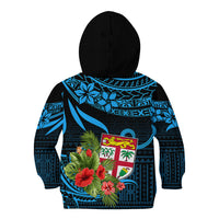 Fiji Islands Kid Hoodie With Polynesian Tribal Happy National Day - Wonder Print Shop