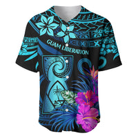 Polynesian Guam Baseball Jersey With Latte Stone Happy Liberation Day LT9 - Wonder Print Shop