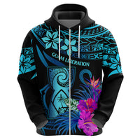 Polynesian Guam Hoodie With Latte Stone Happy Liberation Day - Wonder Print Shop