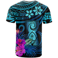 Polynesian Guam T Shirt With Latte Stone Happy Liberation Day - Wonder Print Shop