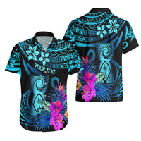 Custom Polynesian Guam Hawaiian Shirt With Latte Stone Happy Liberation Day - Wonder Print Shop