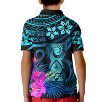 Custom Polynesian Guam Kid Polo Shirt With Latte Stone Happy Liberation Day - Wonder Print Shop