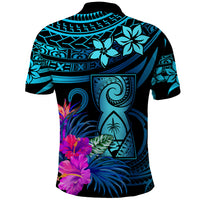 Custom Polynesian Guam Polo Shirt With Latte Stone Happy Liberation Day - Wonder Print Shop