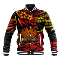 Custom PNG Remembrance Day Baseball Jacket Polynesian Tribal and Poppy LT9 - Wonder Print Shop