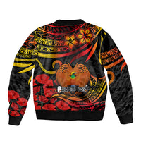 Custom PNG Remembrance Day Bomber Jacket Polynesian Tribal and Poppy LT9 - Wonder Print Shop