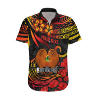 Custom PNG Remembrance Day Hawaiian Shirt Polynesian Tribal and Poppy - Wonder Print Shop